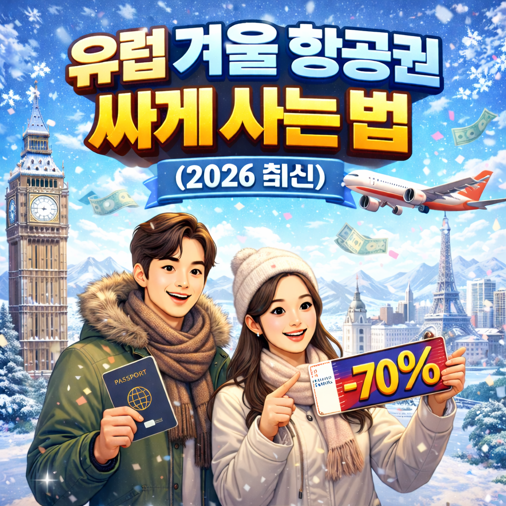 유럽 저렴한 항공권 예약하러 가기