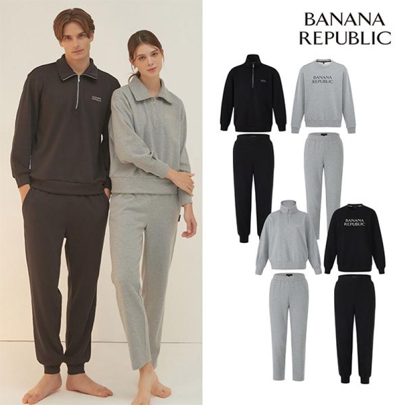 바나나리퍼블릭 니트 하프집업 셋업 4종 세트 남성