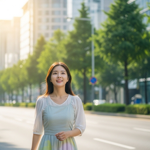 내 신용점수조회, 위를 쳐다보는 여성