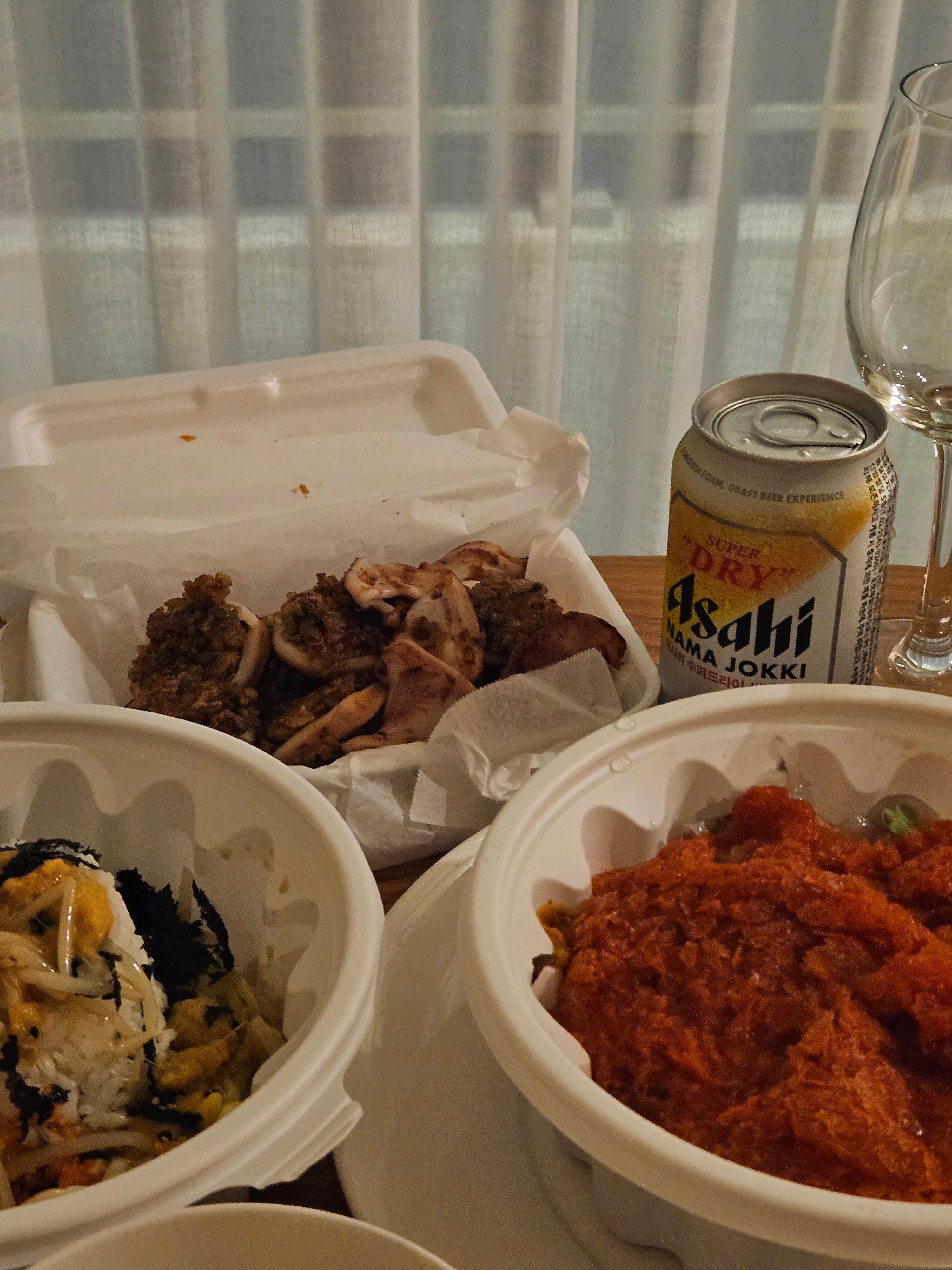 항아리물회 성게알밥 유정이네튀김 누룽지오징어순대 속초여행