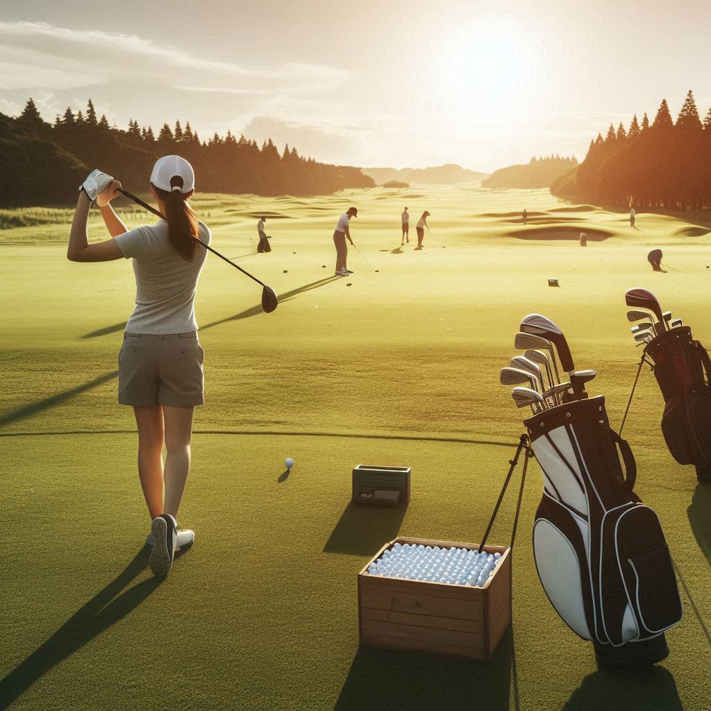 실외골프연습장 배경