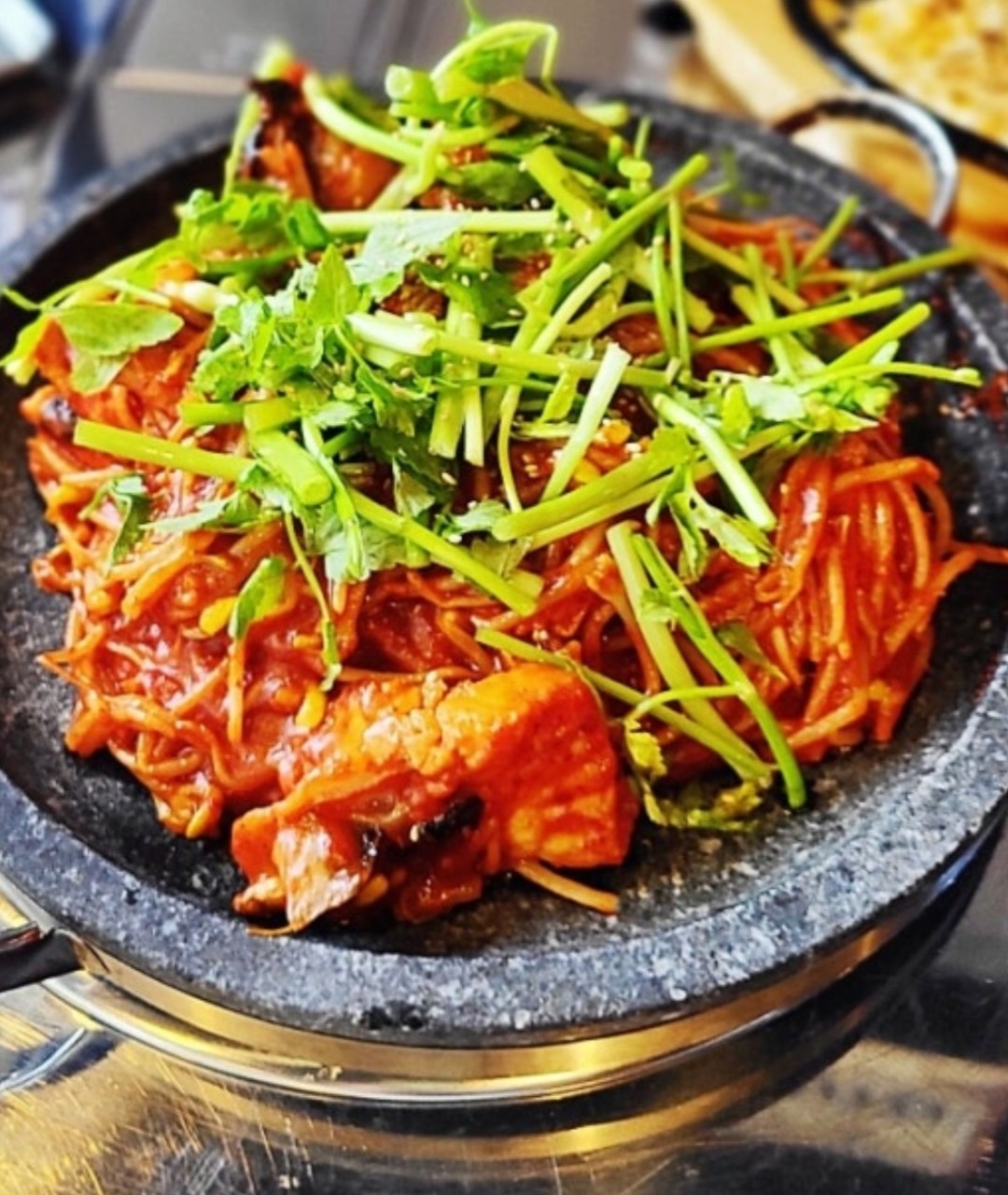 돌판 해물아귀찜 음식