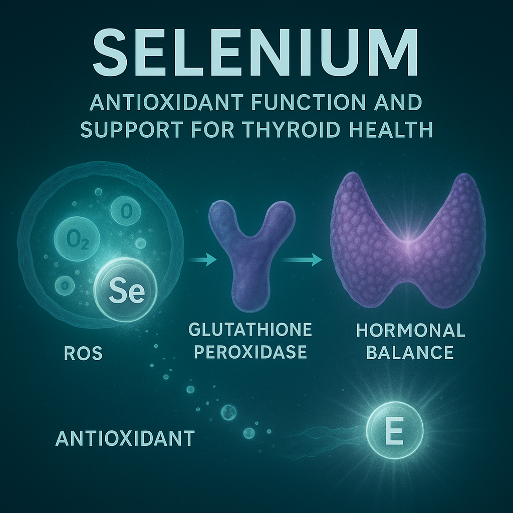 셀레늄이 활성 산소를 제거하고, 갑상선 호르몬의 균형을 유지한다