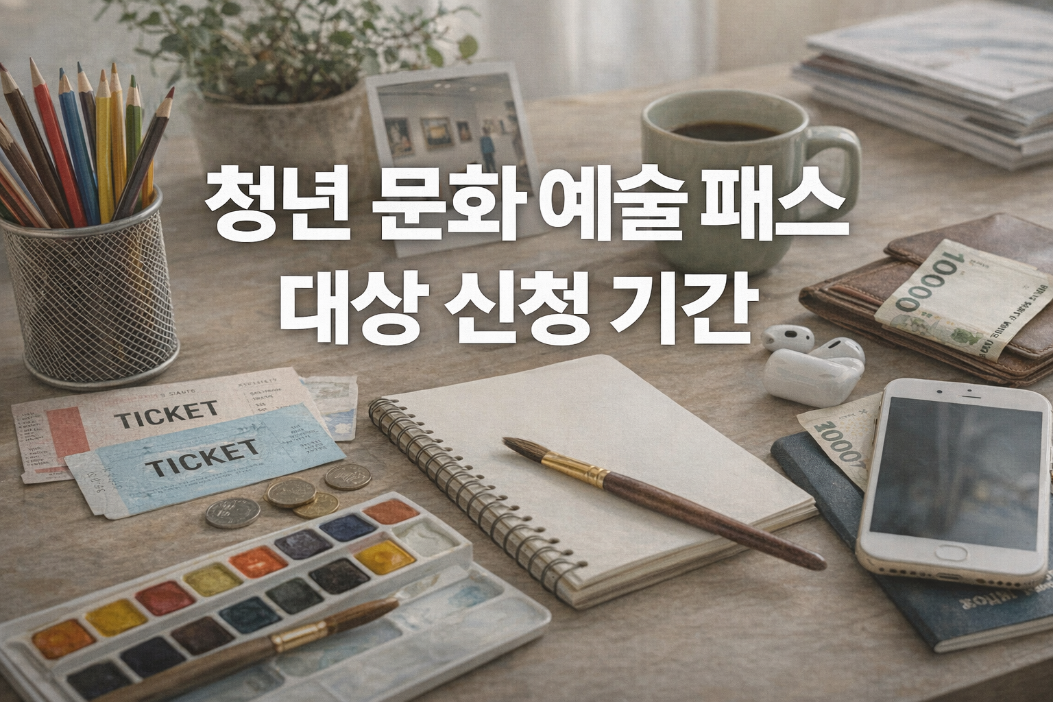 청년 문화 예술 패스 대상 신청 기간