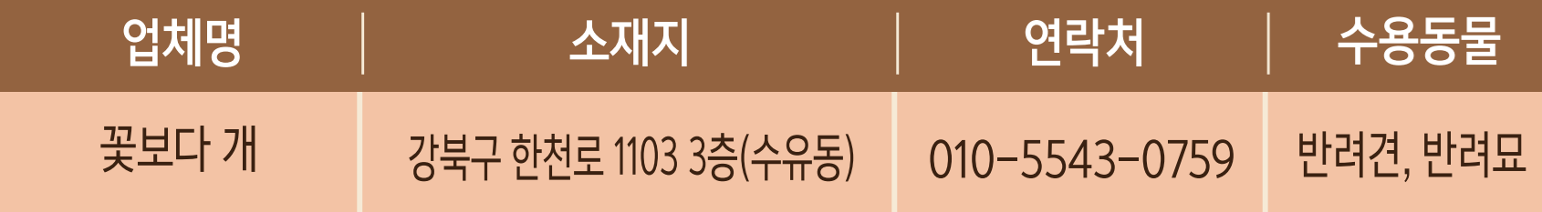 우리동네 펫위탁소 지정업체 강북구