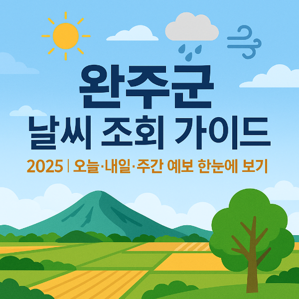 완주군 날씨 조회