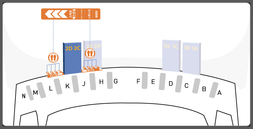 인천공항 2 터미널 약도