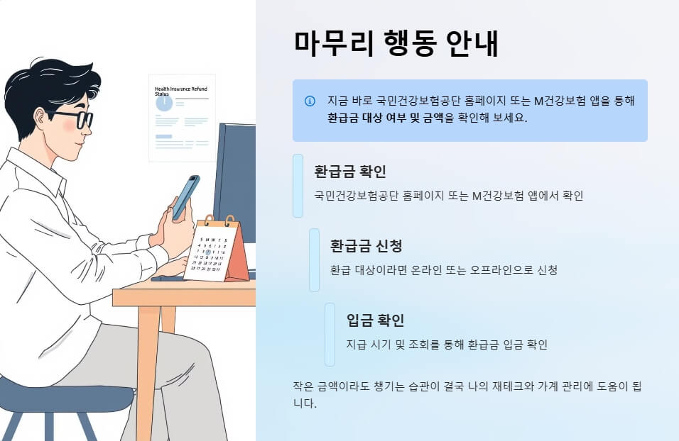건강보험료 환급 마무리