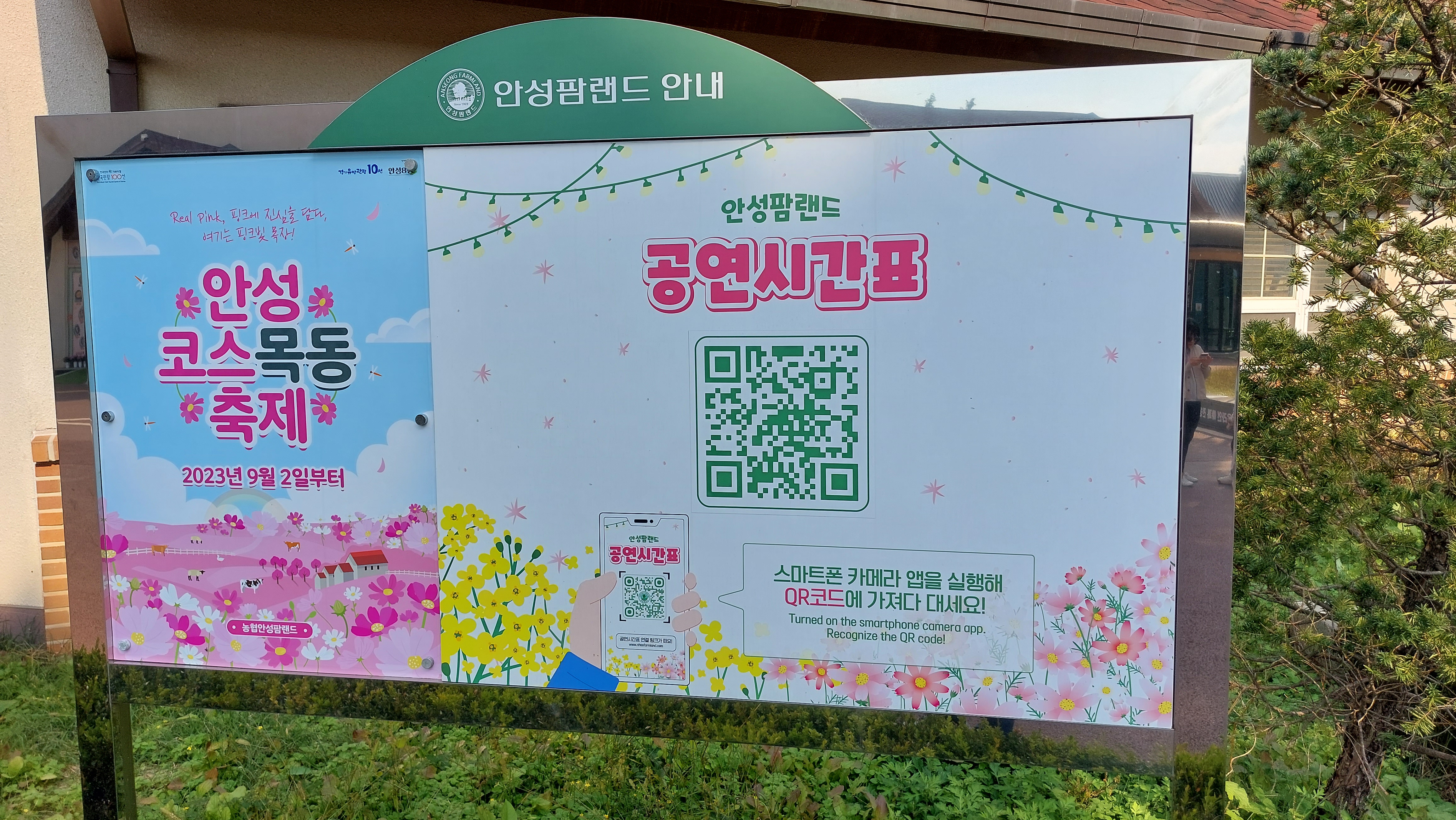 안성 팜랜드 공연시간표 qr 코드