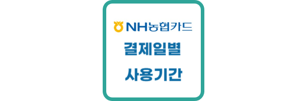 농협카드-결제일별-사용기간