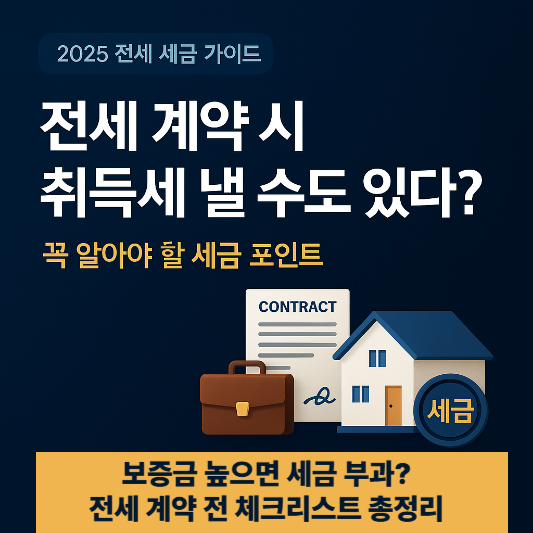 전세 계약 후 취득세 납부 고지서