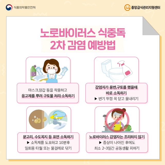 노로바이러스와 장염 비교