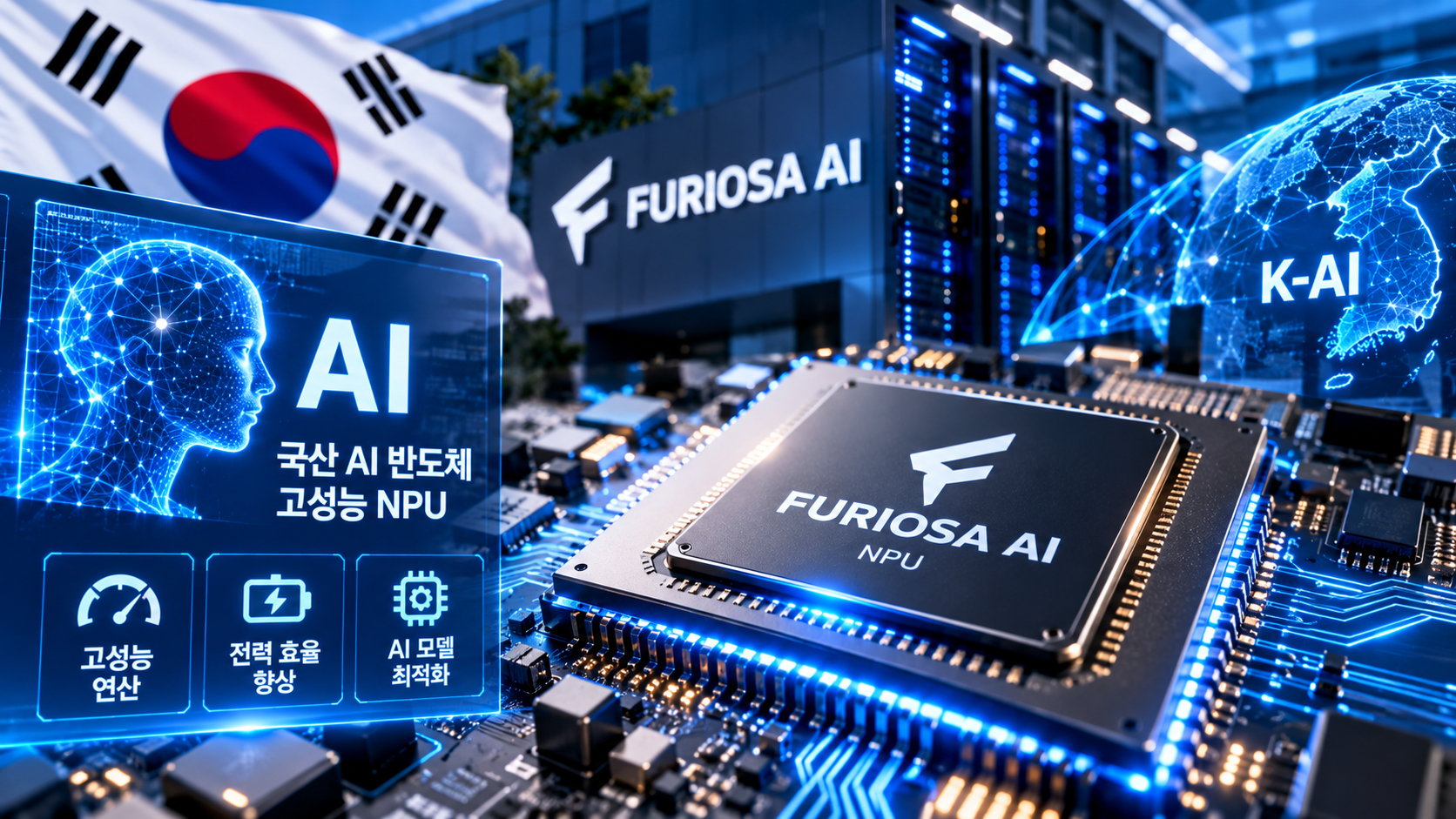 퓨리오사AI·NPU를 연상시키는 반도체 이미지