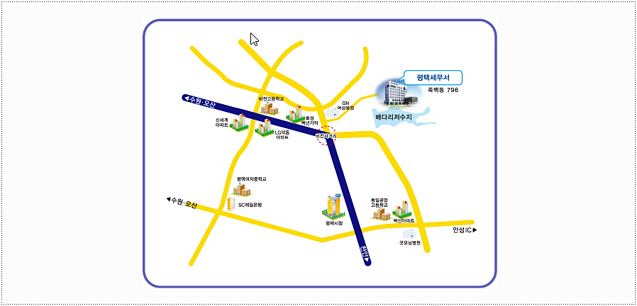 기관 주소와 위치