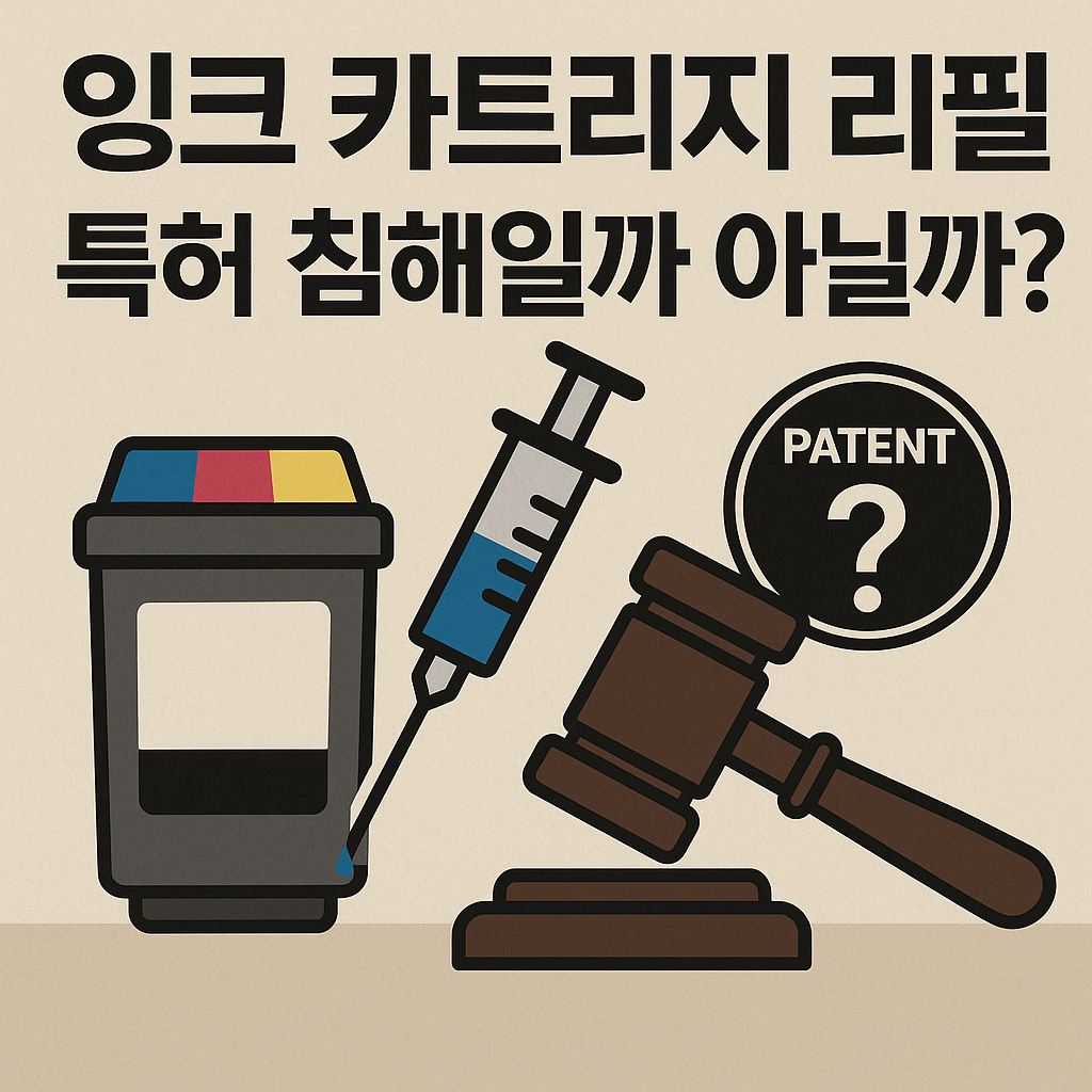 잉크 카트리지 리필 판례 - 권리소진 이론 이미지