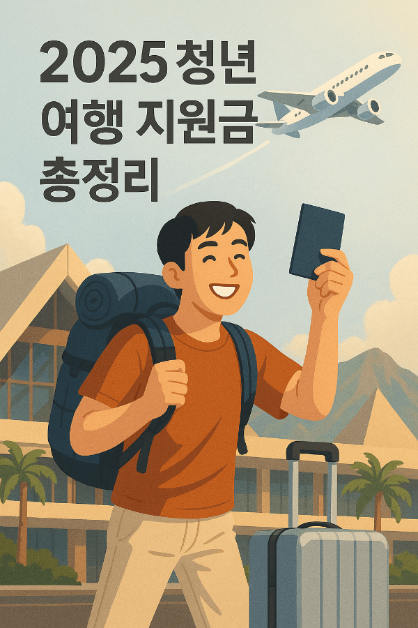 2025 청년 여행 지원금 총정리! 여행 갈 사람 여기 모여라