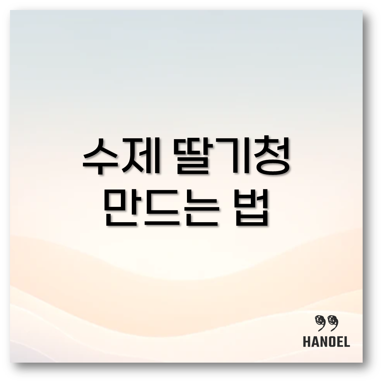 수제 딸기청