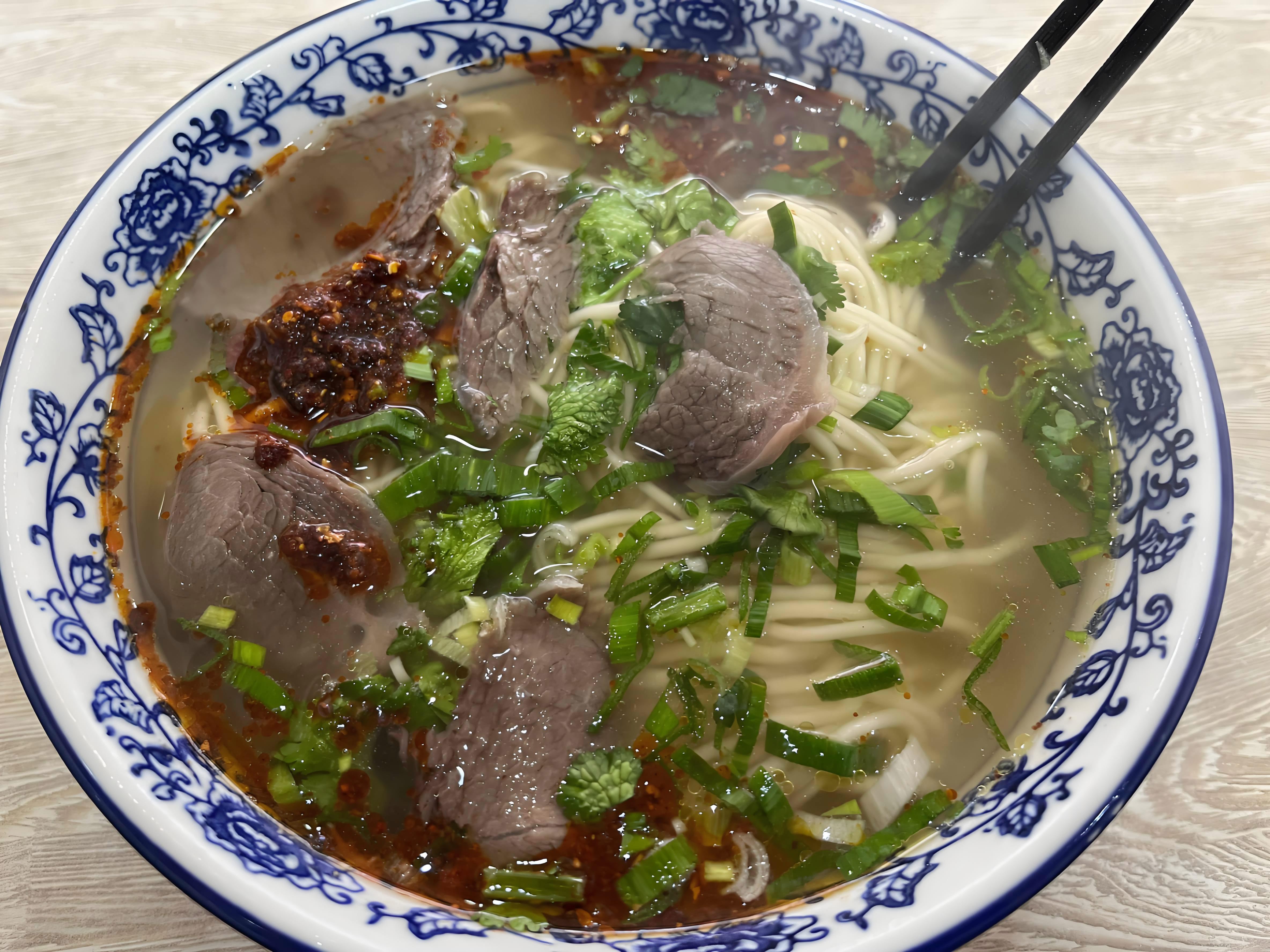 중국 란저우라면 음식 사진