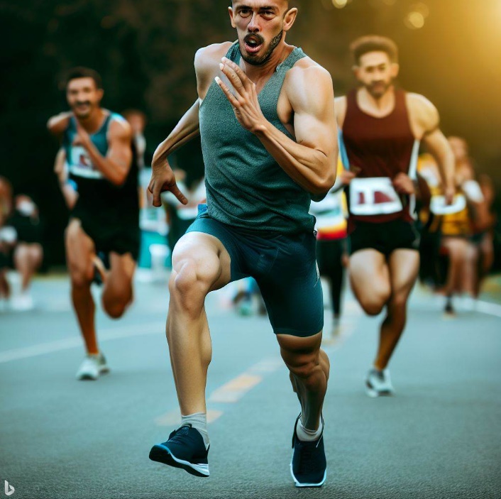 달리기 시합(made by Bing)