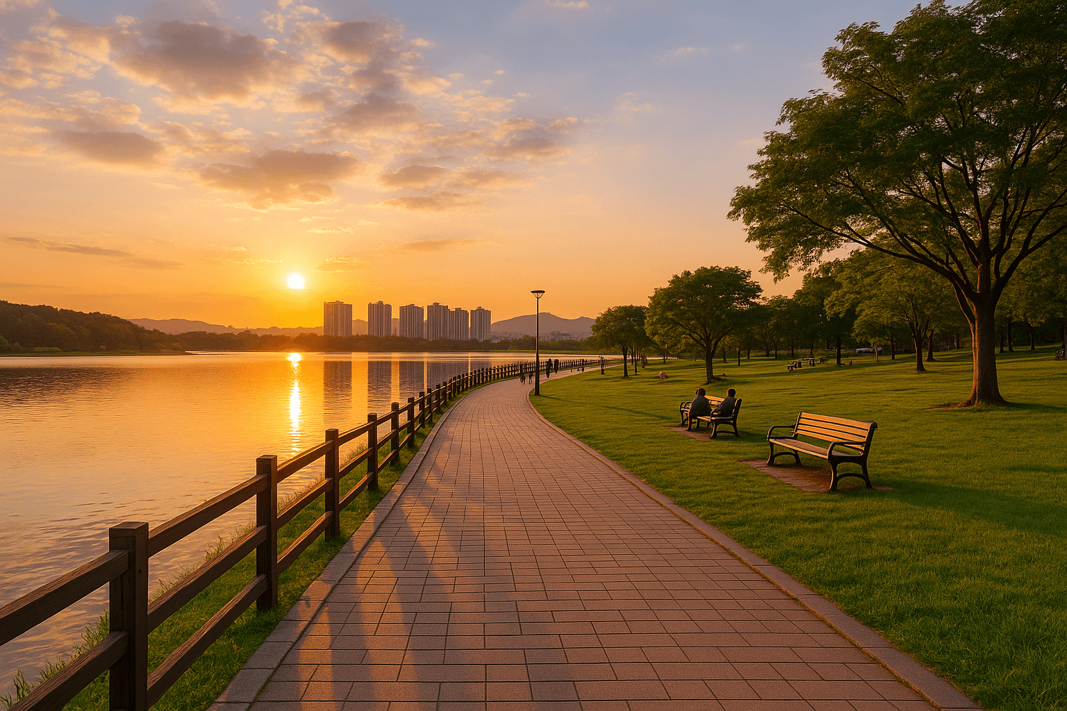 나주 빛가람 호수공원에서 즐기는 휴식과 자연의 조화
