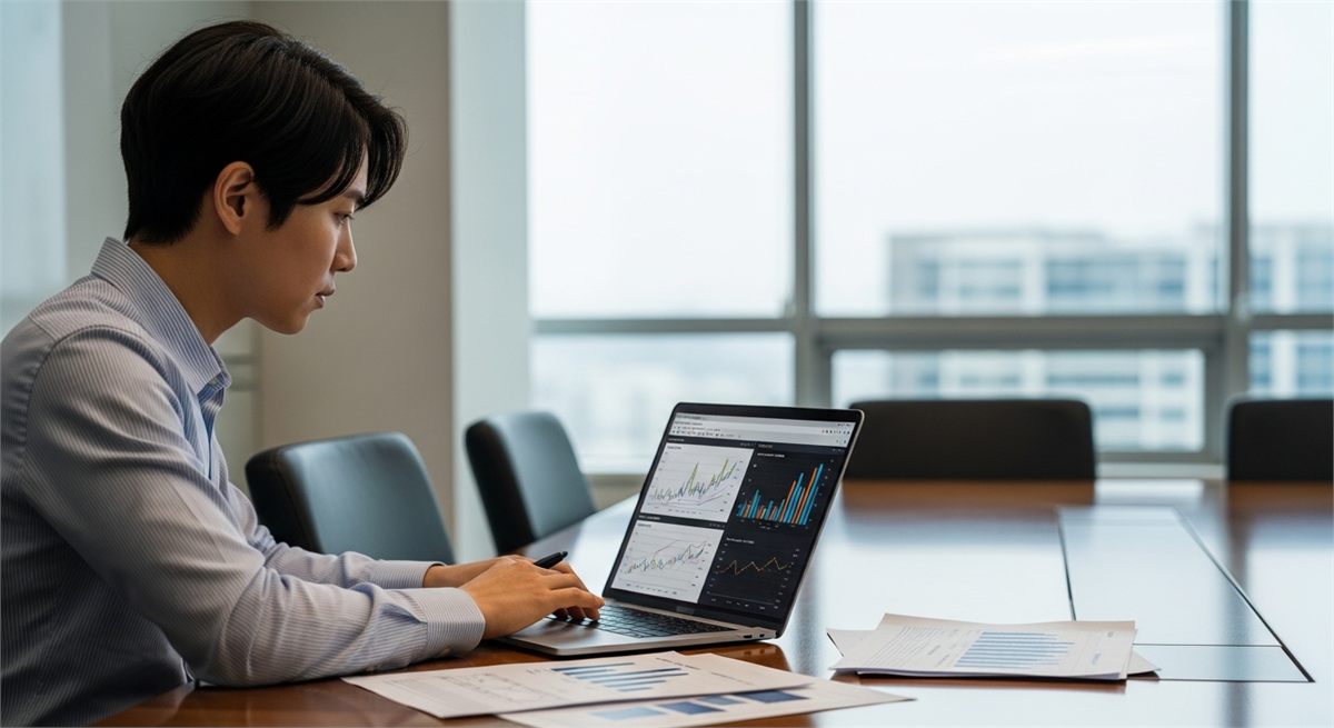 리튬 시장 흐름을 확인하는 투자자의 모습