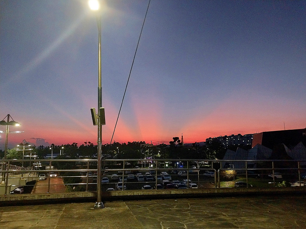 개늑시 서귀포 부채살 일몰