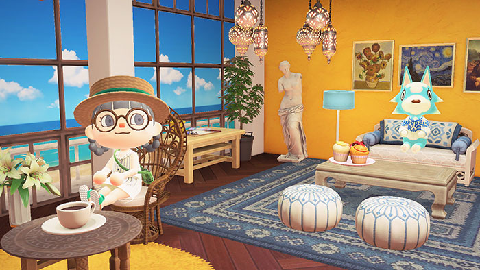 모동숲 해피홈 파라다이스 - 릴리의 그림교실