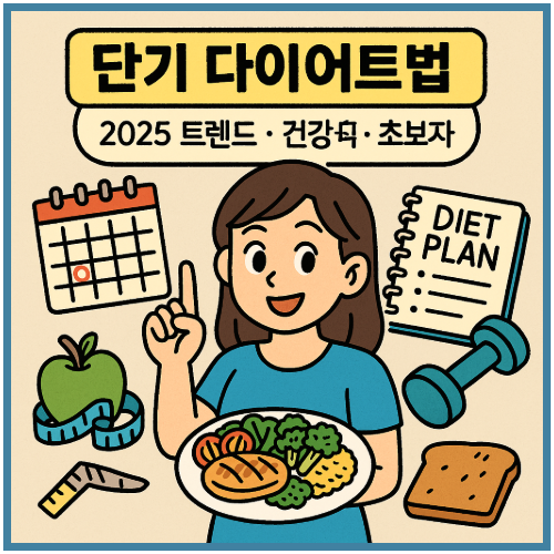 단기 다이어트법 (2025트렌드, 건강식, 초보자)