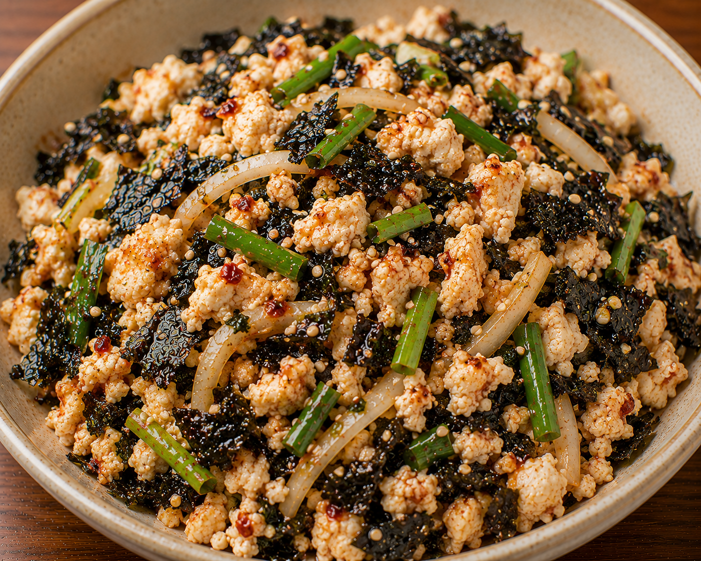 두부김무침