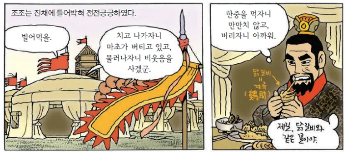 계륵 뜻 유래 한자 비슷한 말 예문 영어 속담 반대말 해설_1