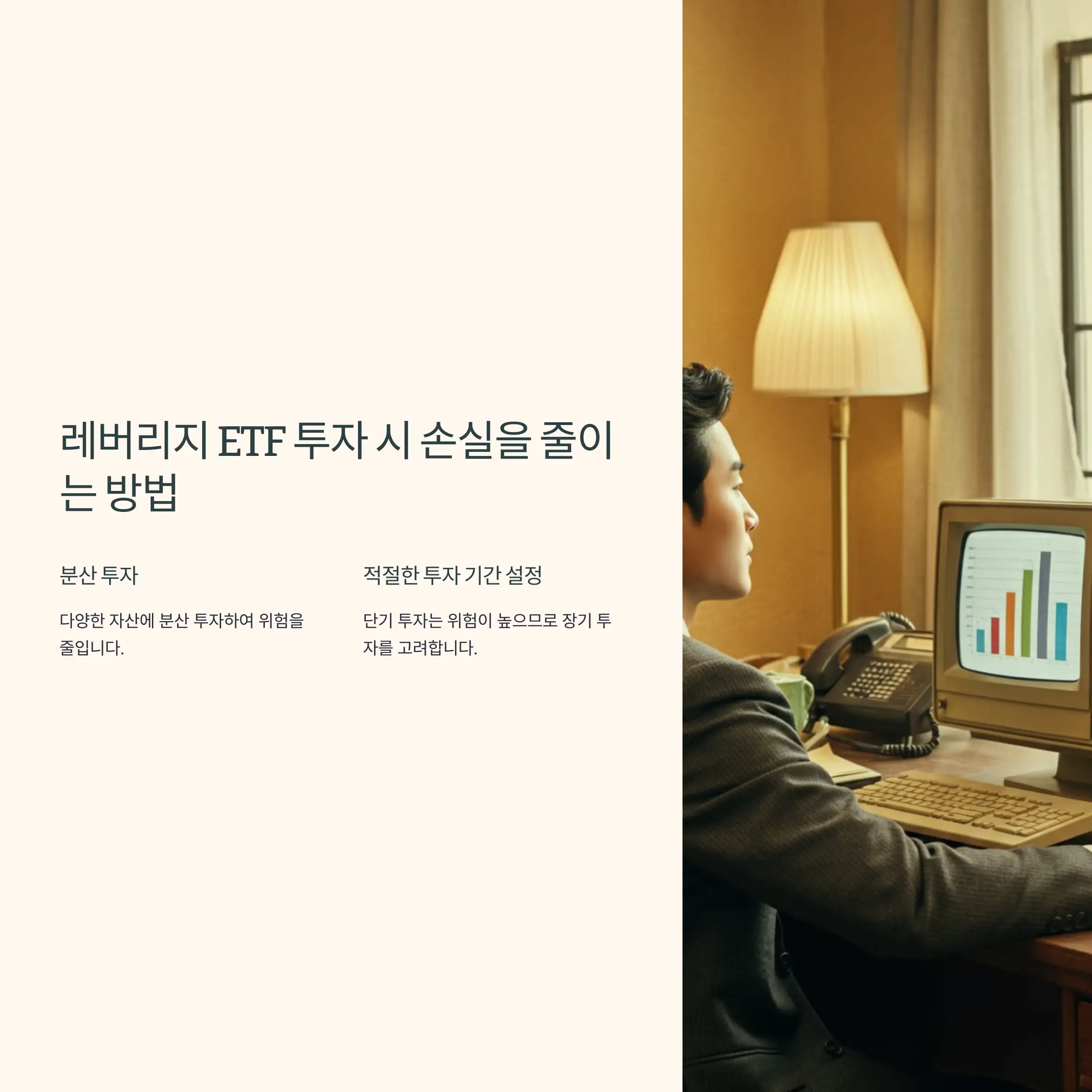 레버리지 ETF 투자 시 손실을 줄이는 방법