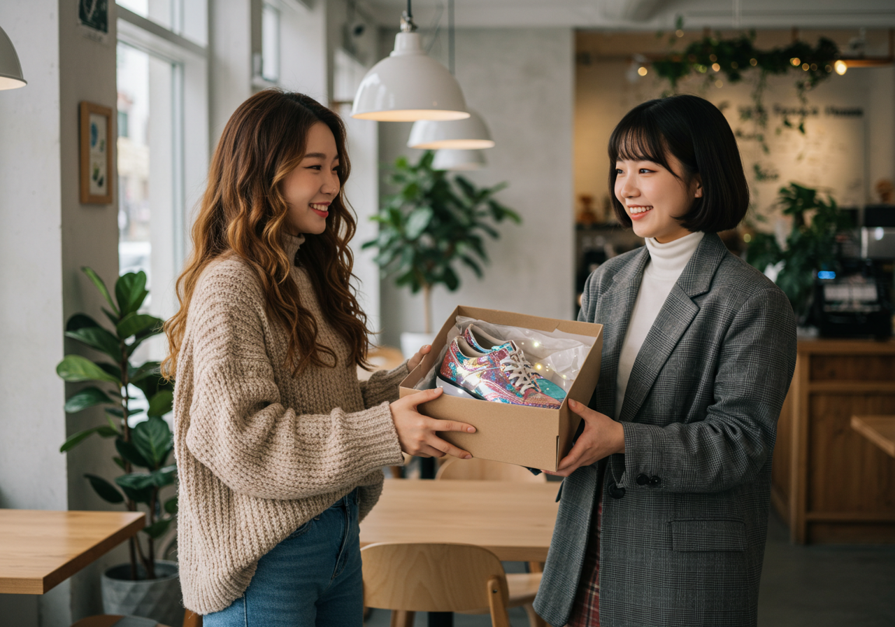 부모님 또는 가족과의 신발 꿈