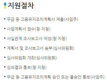 무급휴직 지원금 신청