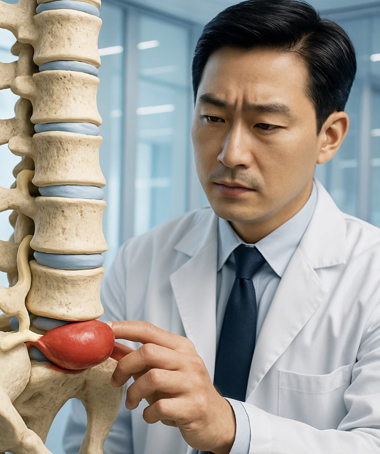 신경의 출발점, 허리를 확인하세요