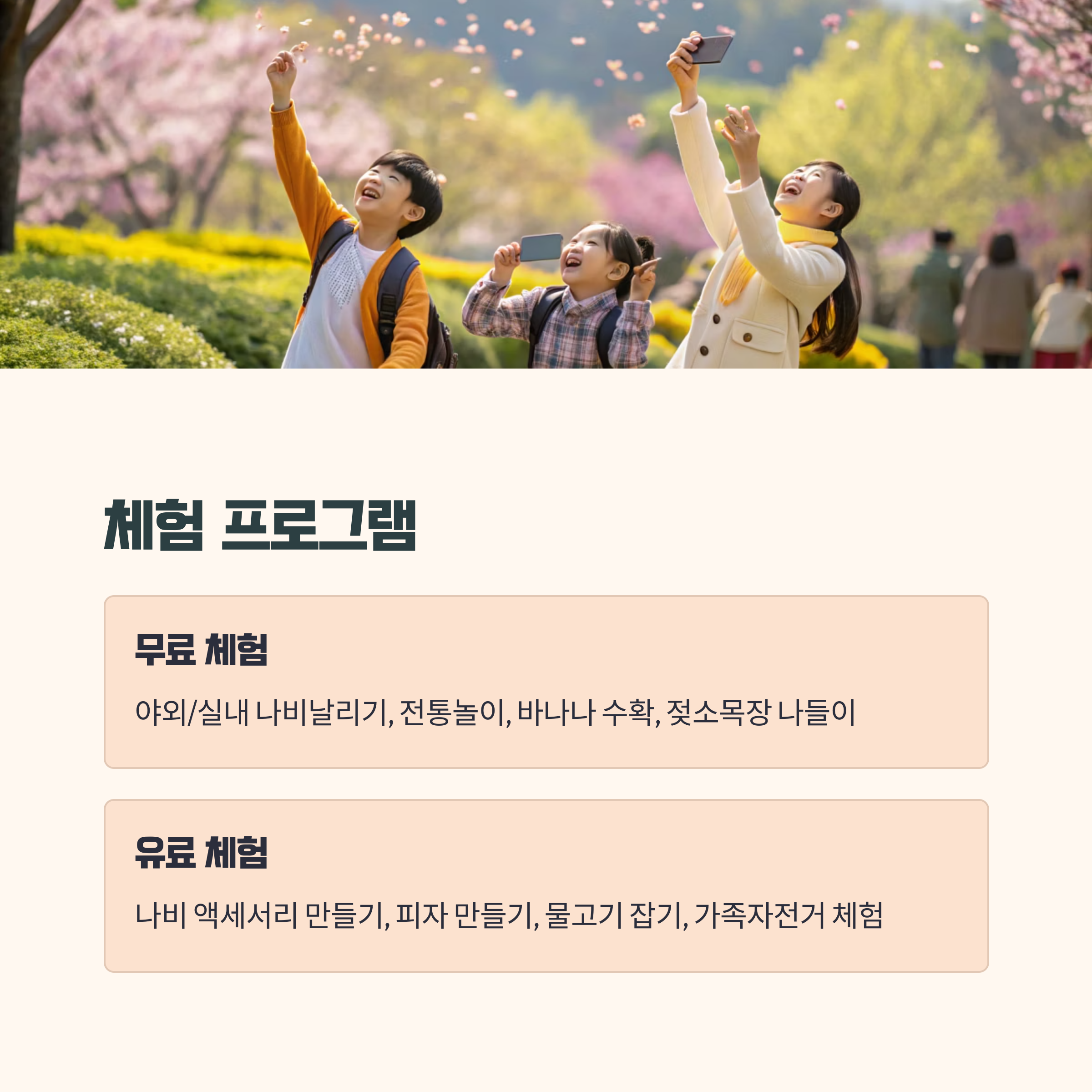 체험 프로그램 안내