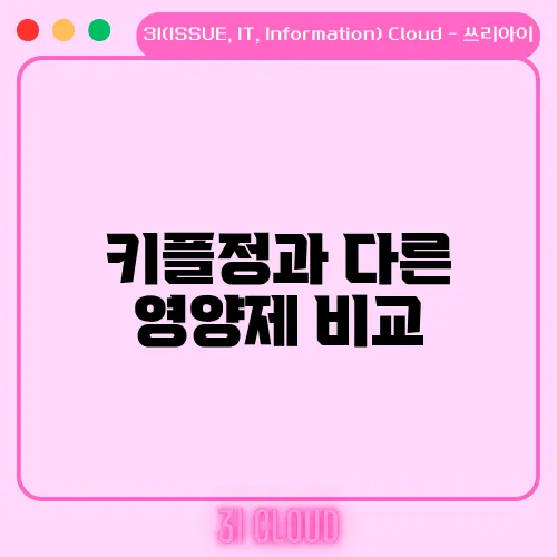 키플정과 다른 영양제 비교