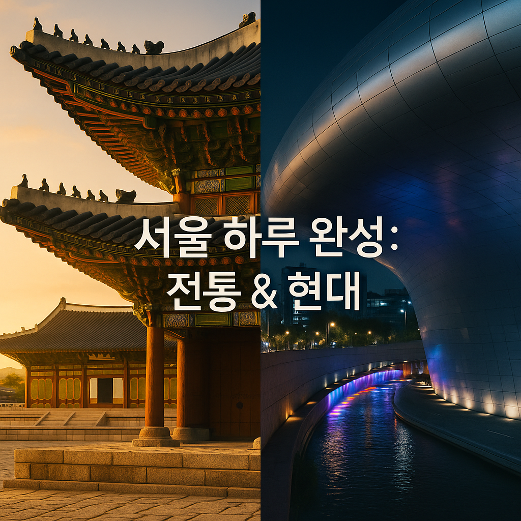 서울 전통과 현대, 하루 만에 완벽 정복하는 추천 코스