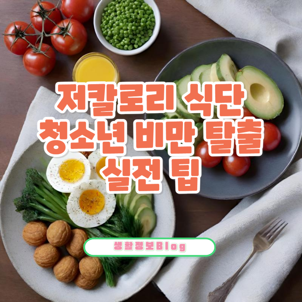 청소년 비만에 효과적인 저칼로리 식단