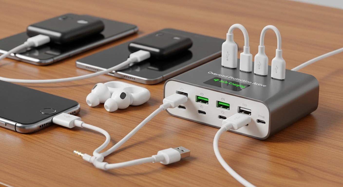 과부하 차단 멀티충전기 내돈내산 후기