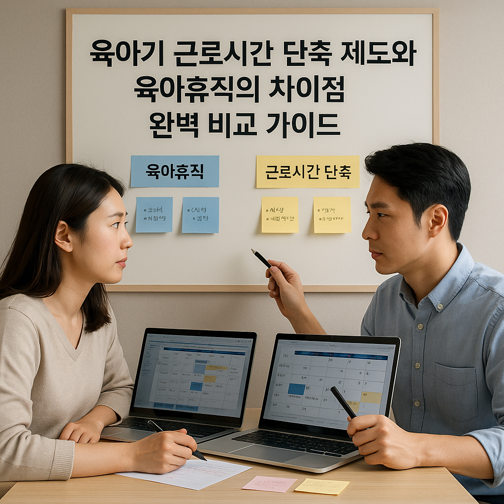육아기 근로시간 단축 제도와 육아휴직의 차이점 완벽 비교 가이드