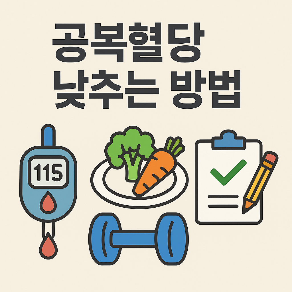 공복혈당 낮추는 방법