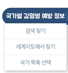 해외 감염병 예방 정보 조회