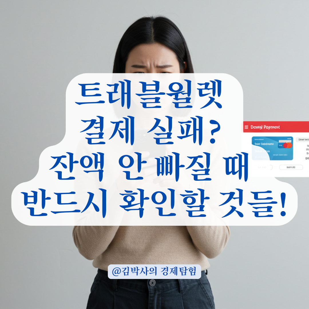 트래블월렛으로 결제 시 돈이 빠지지 않는 원인과 대응법