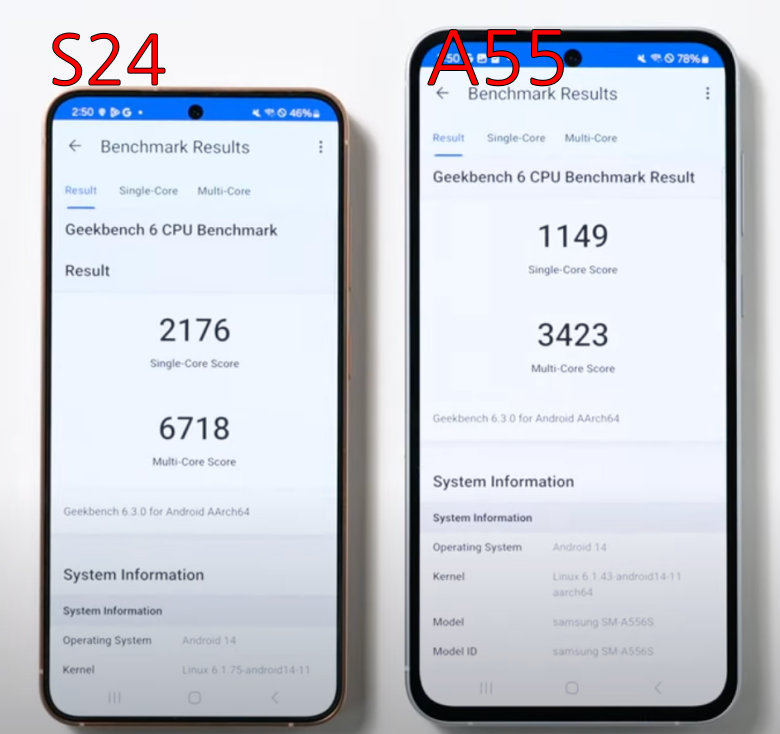 갤럭시S24-A55-긱벤치