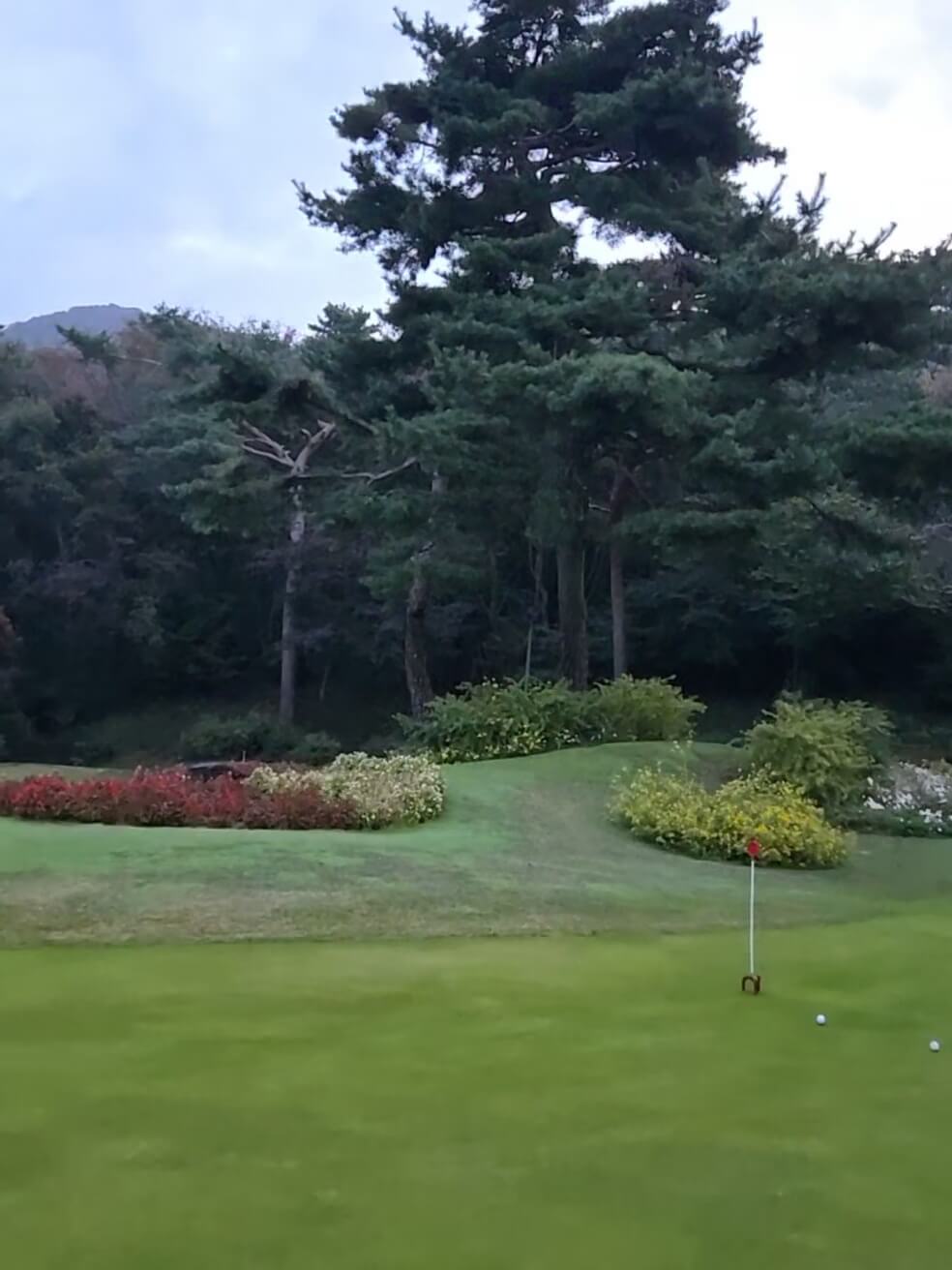 화산cc 연습그린