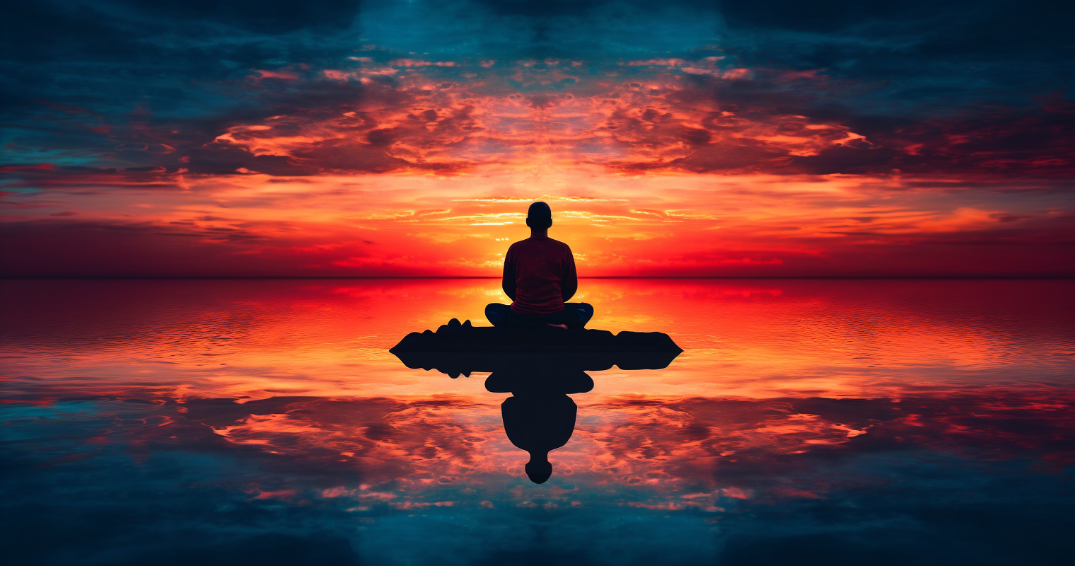 조용히-명상하는-사람