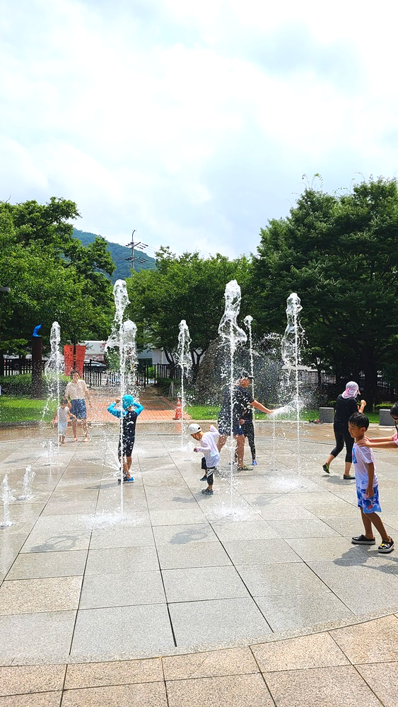 장흥조각공원-분수대