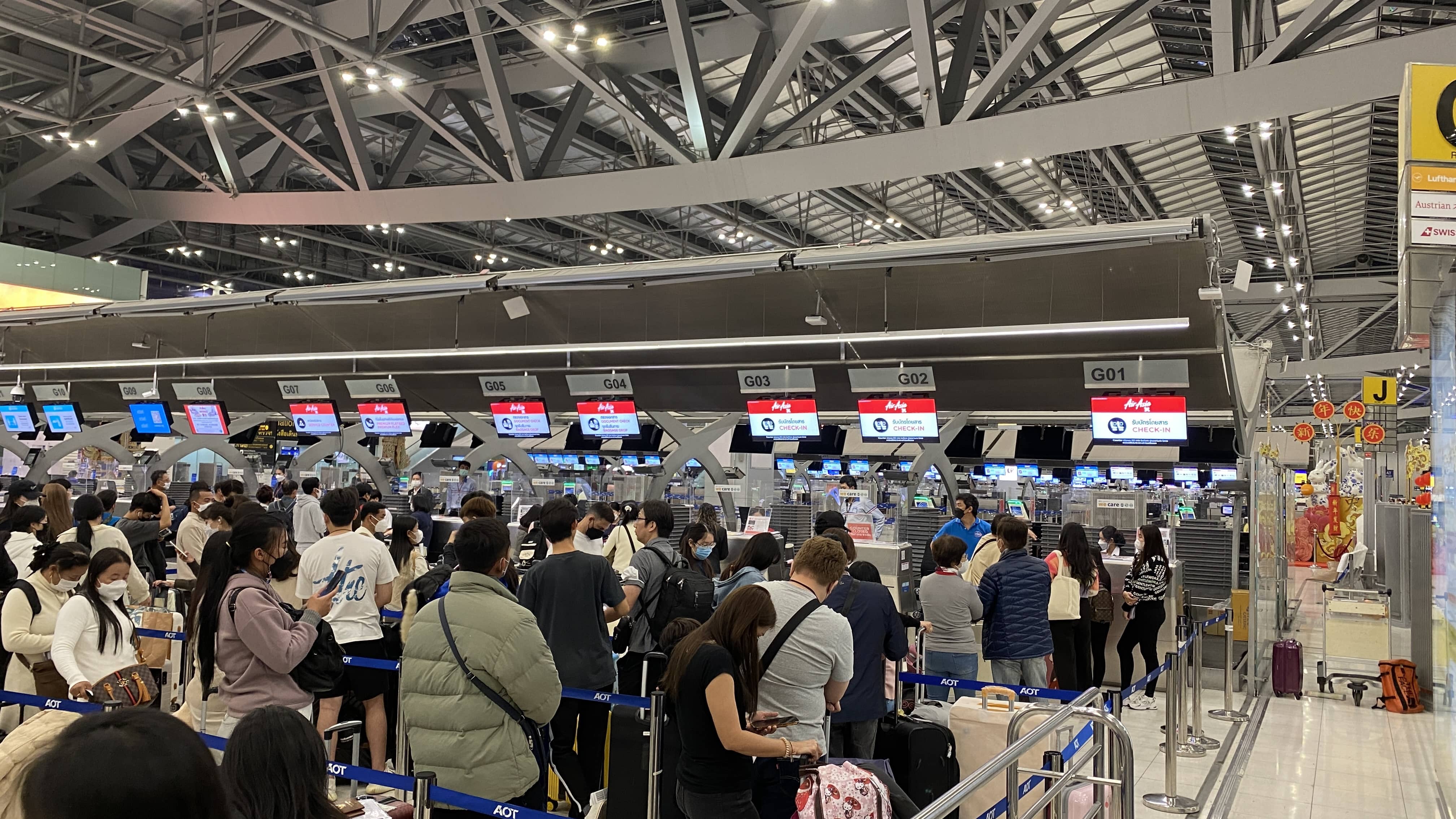 태국 방콕 수완나품 국제공항&amp;#44; 발권