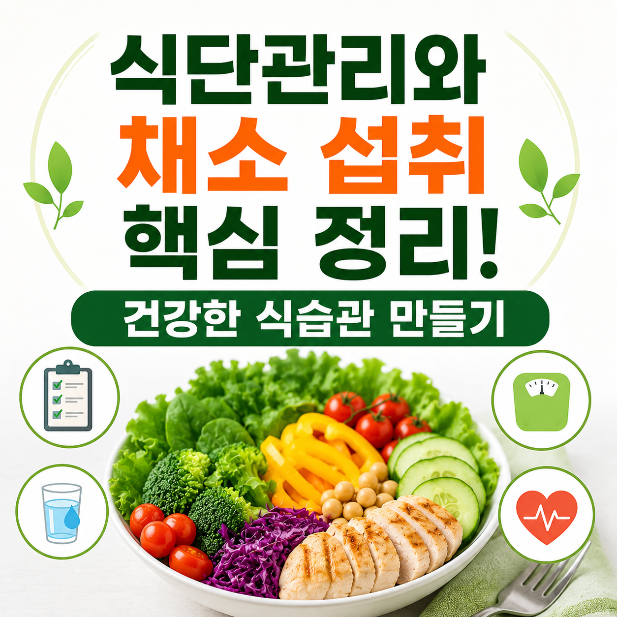 식단관리와 채소 섭취 핵심 정리