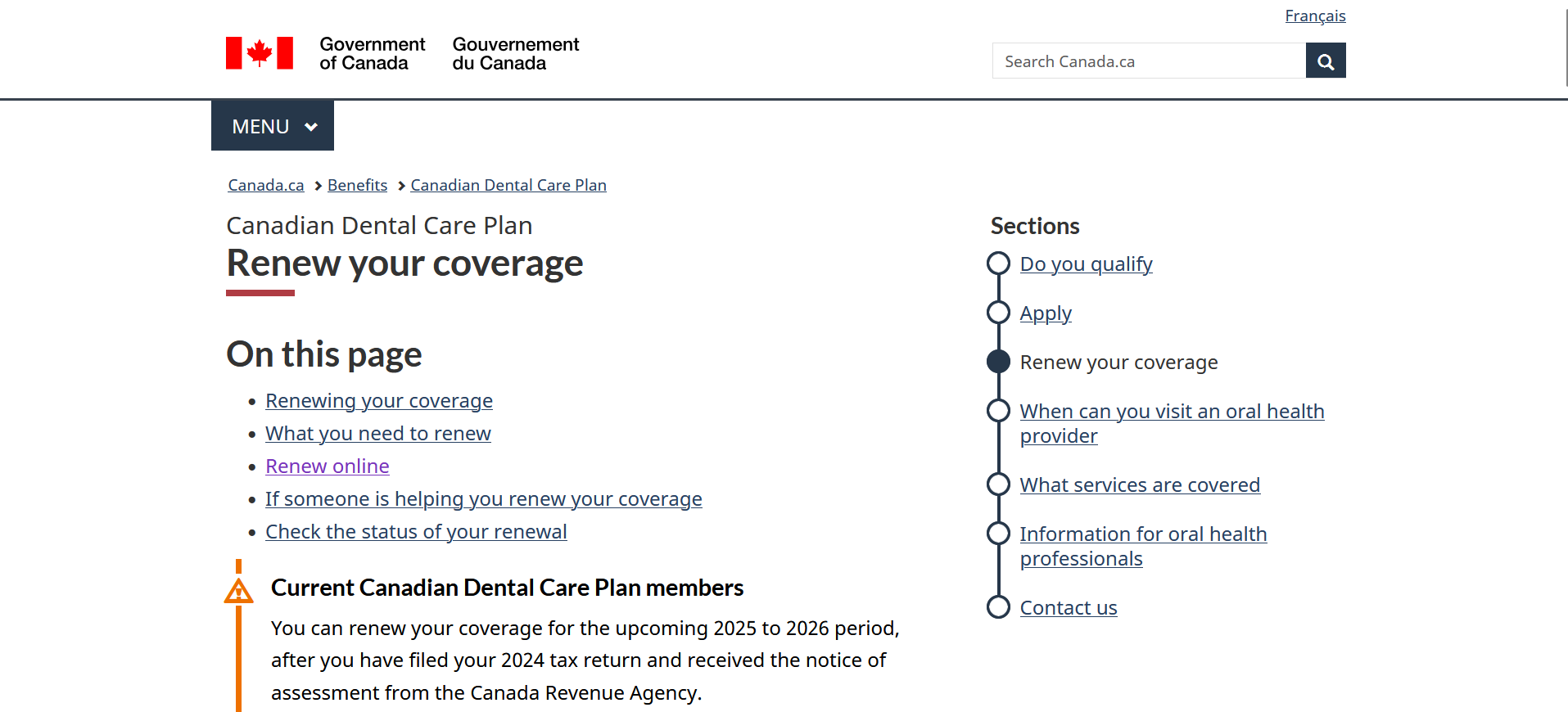 캐나다 치과비 지원 CDCP에 대한 사진